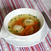 Erőleves libahús gombóccal